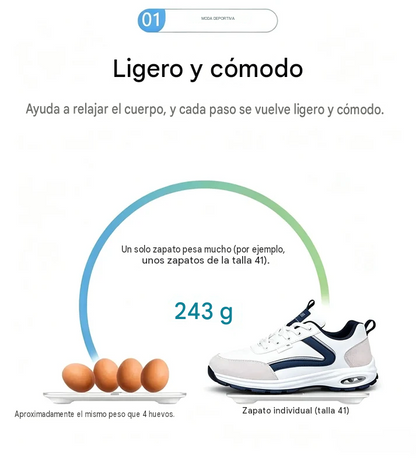 🎉 ¡Último día! ¡50% de descuento! ✅ Calzado ortopédico diseñado específicamente para personas con problemas en los pies; ofrece soporte para el arco y alivia el dolor de espalda, articulaciones y pies.