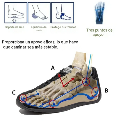 Zapatos ortopédicos Anorwa® 🔥 50% de descuento 🎁 Zapatos cómodos para caminar 👟 Soporte para el arco del pie, alivian eficazmente el dolor de pies, antideslizantes y duraderos ✅