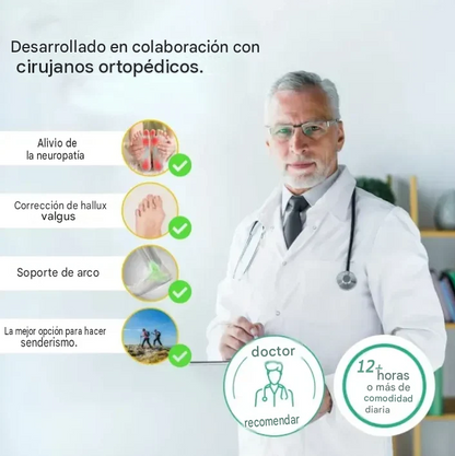 Zapatos ortopédicos Anorwa® 🔥 50% de descuento 🎁 Zapatos cómodos para caminar 👟 Soporte para el arco del pie, alivian eficazmente el dolor de pies, antideslizantes y duraderos ✅