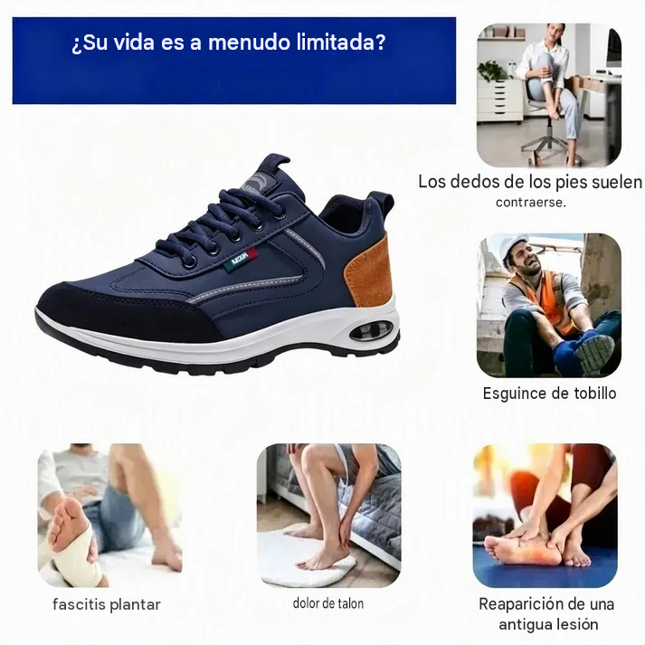 🎉 ¡Último día! ¡50% de descuento! ✅ Calzado ortopédico diseñado específicamente para personas con problemas en los pies; ofrece soporte para el arco y alivia el dolor de espalda, articulaciones y pies.