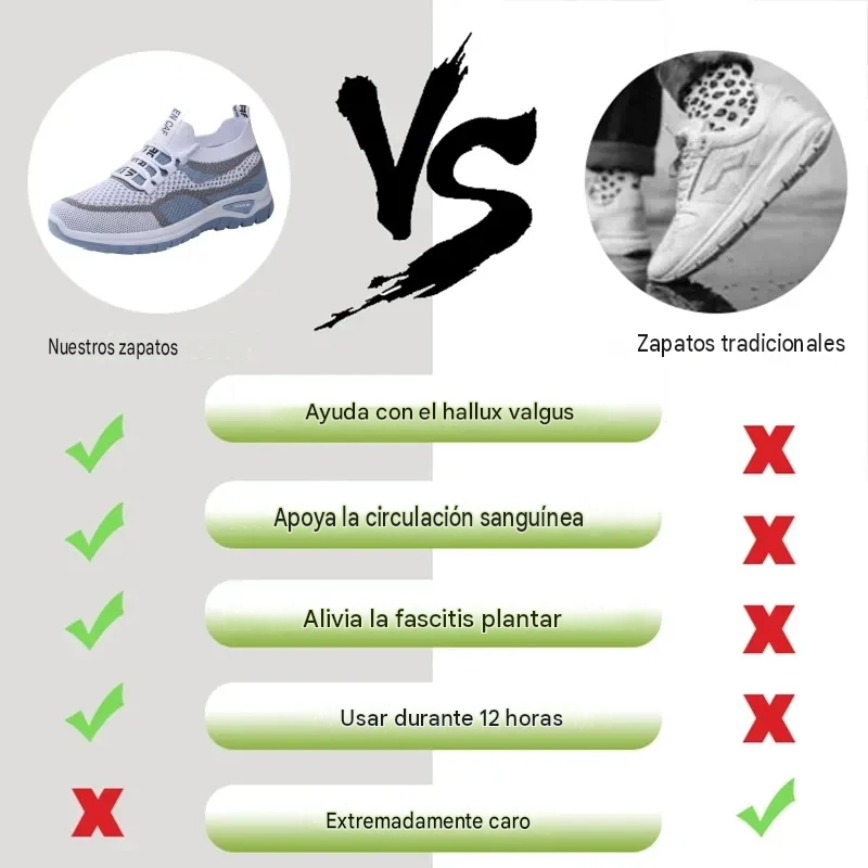 【🎁¡Último día con un 50% de descuento, no te lo pierdas!】Zapatos ortopédicos ergonómicos con soporte para el arco del pie ✅️ que hacen que caminar sea indoloro 👞