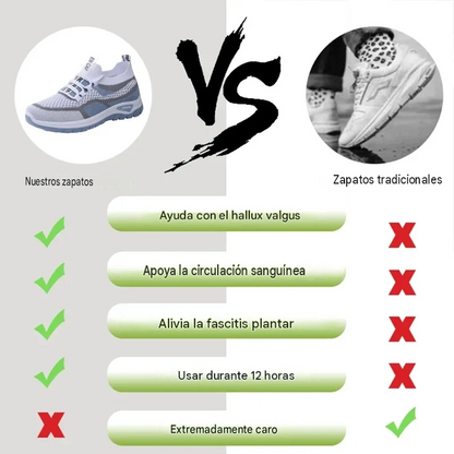 【🎁¡Último día con un 50% de descuento, no te lo pierdas!】Zapatos ortopédicos ergonómicos con soporte para el arco del pie ✅️ que hacen que caminar sea indoloro 👞