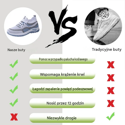 【🎁Ostatni dzień na 60% zniżki, nie przegap!】Ergonomiczne buty ortopedyczne z podparciem łuku stopy✅️, dzięki któremu chodzenie jest bezbolesne👞